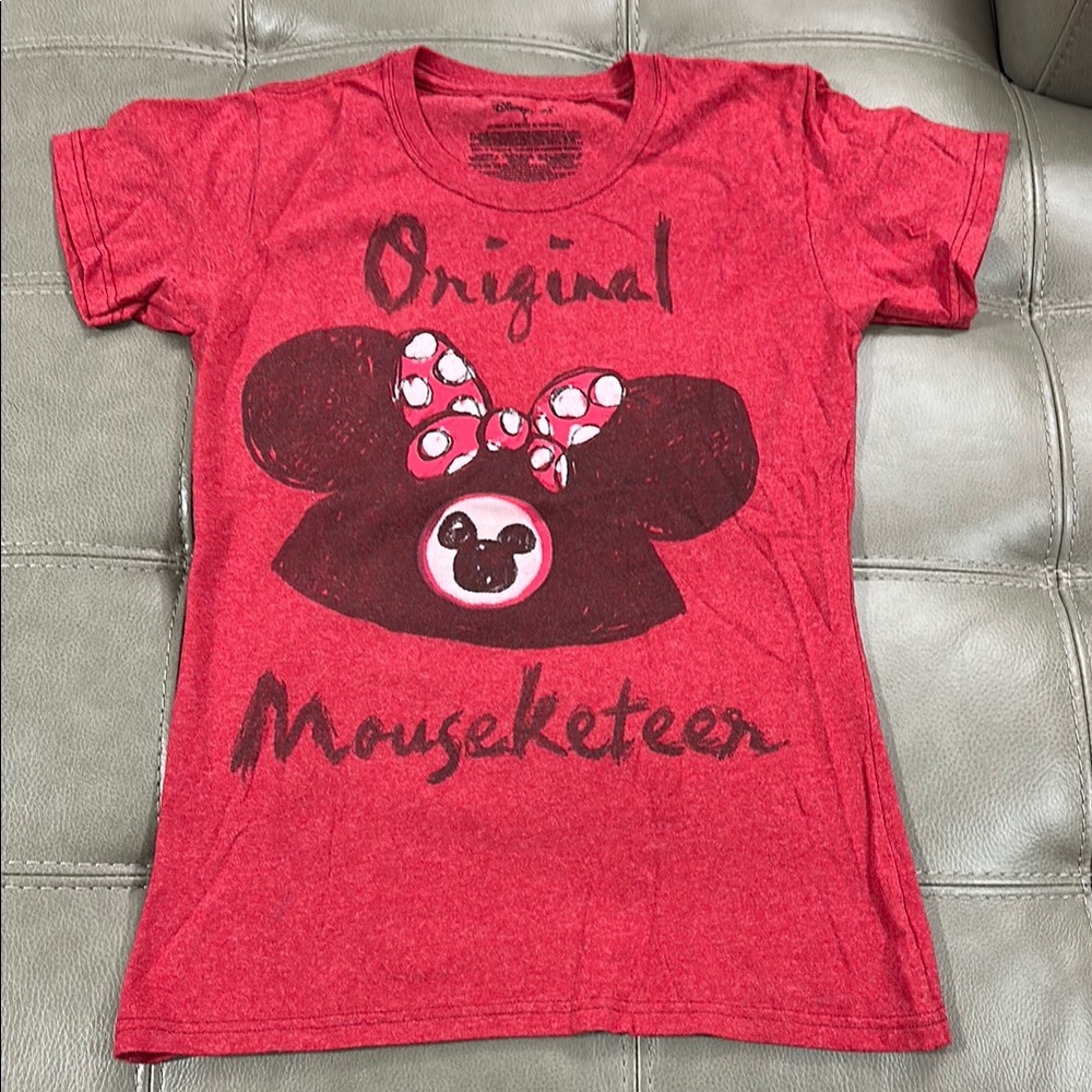 Disney Red Original Mouseketeer Kids T-Shirt Small